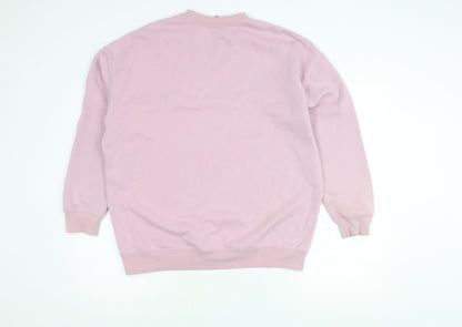 Factorie Women’s Pink Pullover Sweatshirt Small Cotton Blend