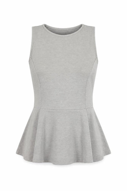 Womens UK Size 8 Topshop Grey Tunic Blouse