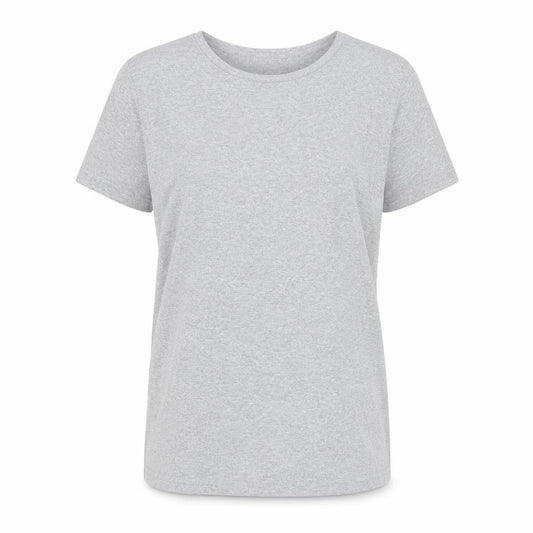 Uniqlo Girls Grey L Basic Crew Neck Short Sleeve Cotton T-Shirt