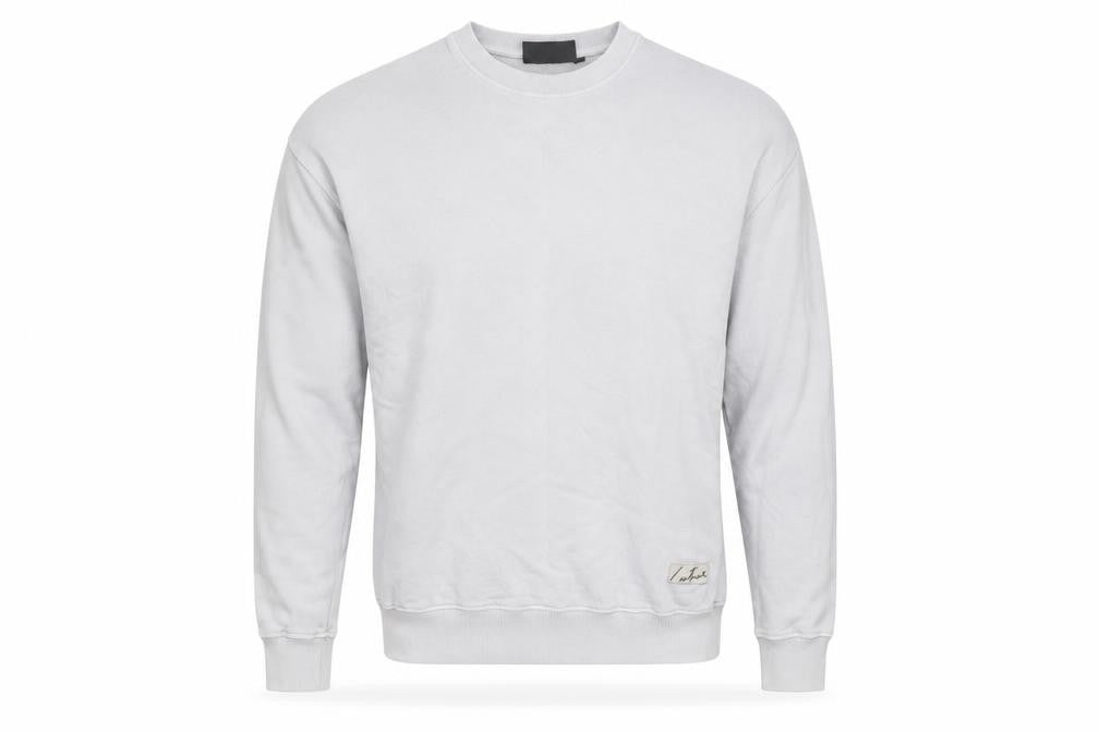 Couture Club Men’s Grey Cotton Logo Sweatshirt M Regular Fit