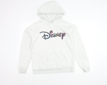 Womens UK Size XS Disney Grey Pullover Hoodie