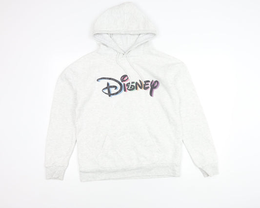 Womens UK Size XS Disney Grey Pullover Hoodie