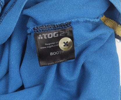 TOG24 Men's Blue 2XL Cotton Polo Shirt Short Sleeve Casual