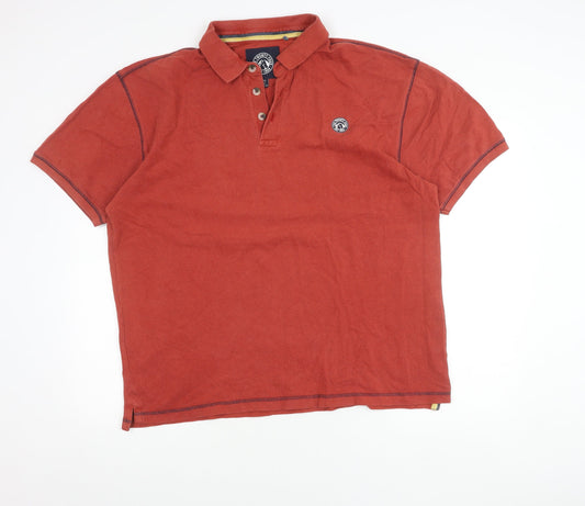 TOG24 Men’s Red 2XL Polo Shirt Short Sleeve Cotton Casual