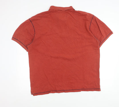 TOG24 Men’s Red 2XL Polo Shirt Short Sleeve Cotton Casual