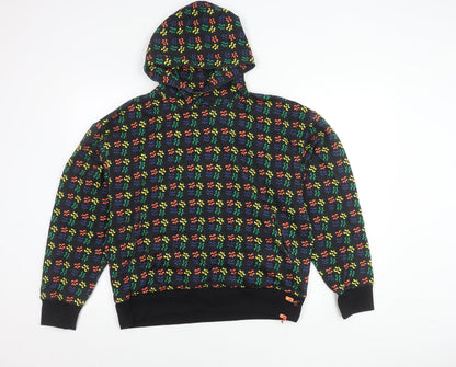 Mens UK Size M Bravian Multicoloured Pullover Hoodie