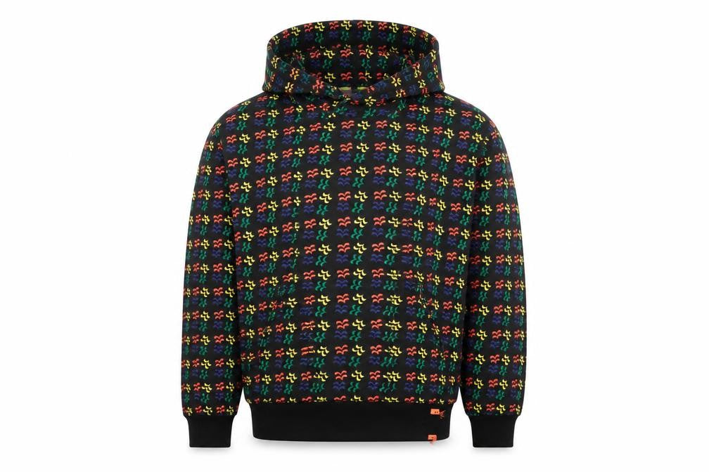 Mens UK Size M Bravian Multicoloured Pullover Hoodie