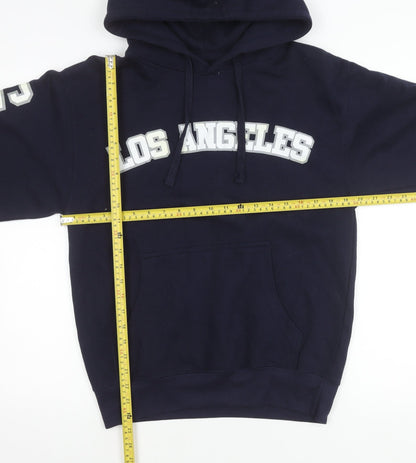 Social Culture Mens Blue Hoodie Los Angeles California M Pullover