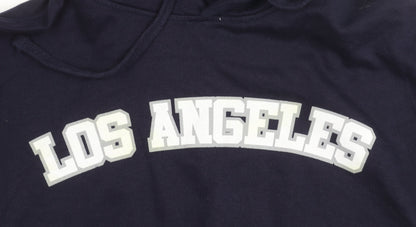 Social Culture Mens Blue Hoodie Los Angeles California M Pullover