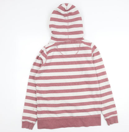 Womens UK Size 8 Fat Face Pink Pullover Hoodie