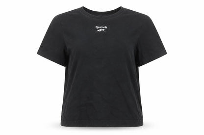 Womens UK Size S Reebok Black Basic T-Shirt