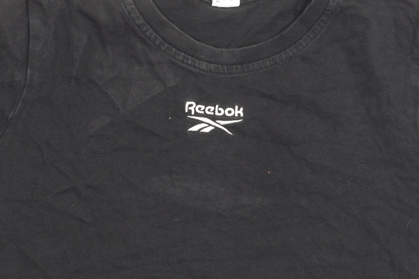 Womens UK Size S Reebok Black Basic T-Shirt
