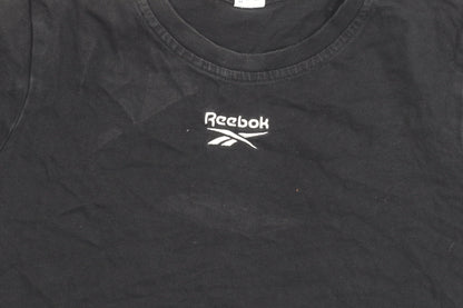 Womens UK Size S Reebok Black Basic T-Shirt