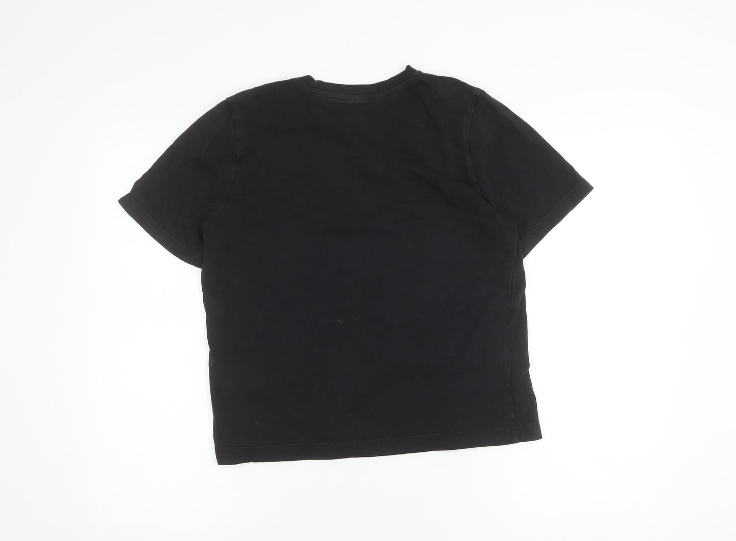 Womens UK Size S Reebok Black Basic T-Shirt