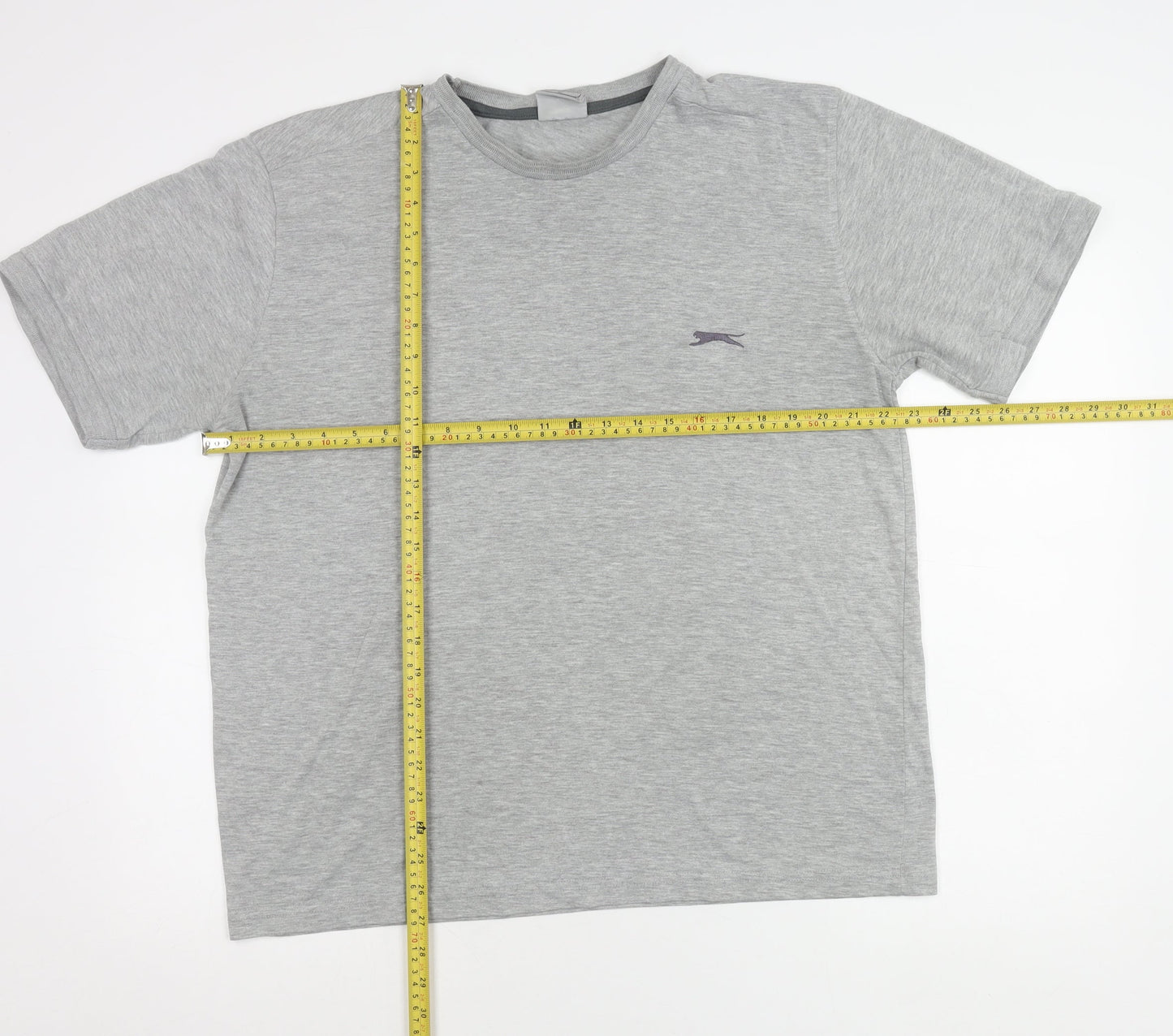 Slazenger Men’s Grey Crew Neck Short Sleeve T-Shirt L