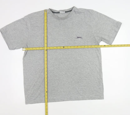 Slazenger Men’s Grey Crew Neck Short Sleeve T-Shirt L