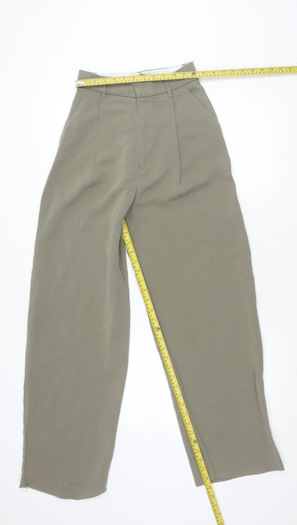 Womens UK Size XS Zara Regular Fit Chino Beige Trousers