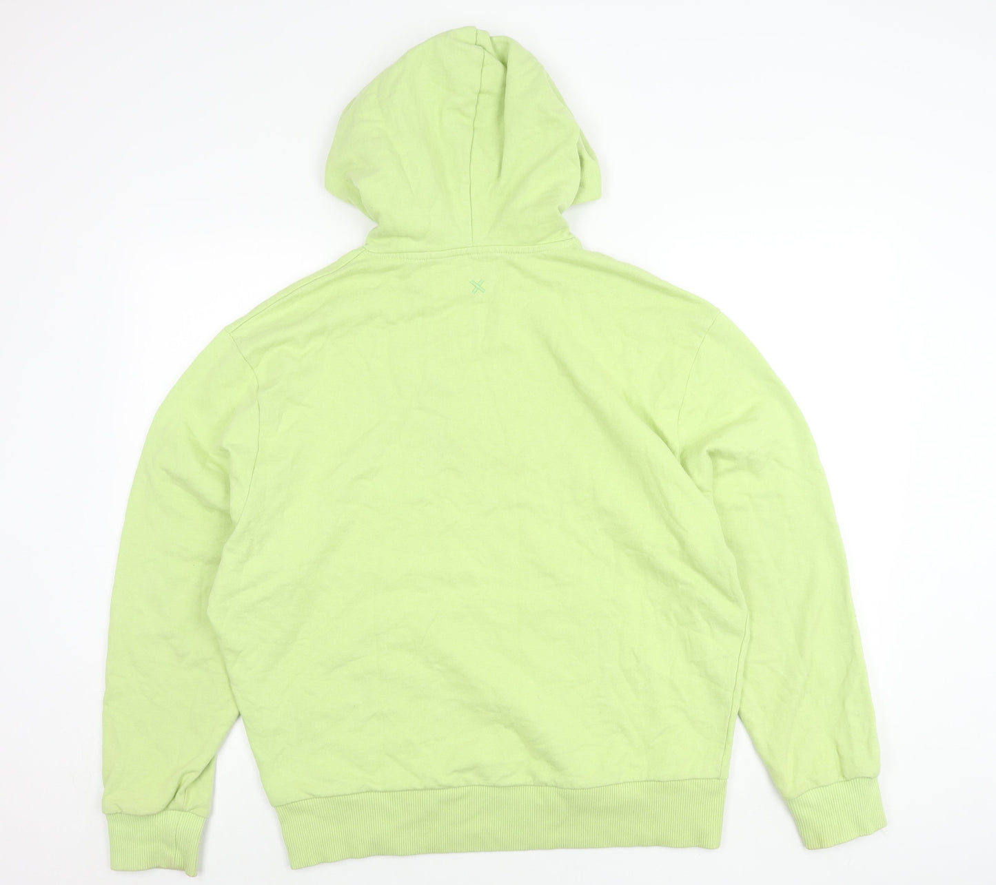 Womens UK Size M COLLUSION Green Pullover Hoodie