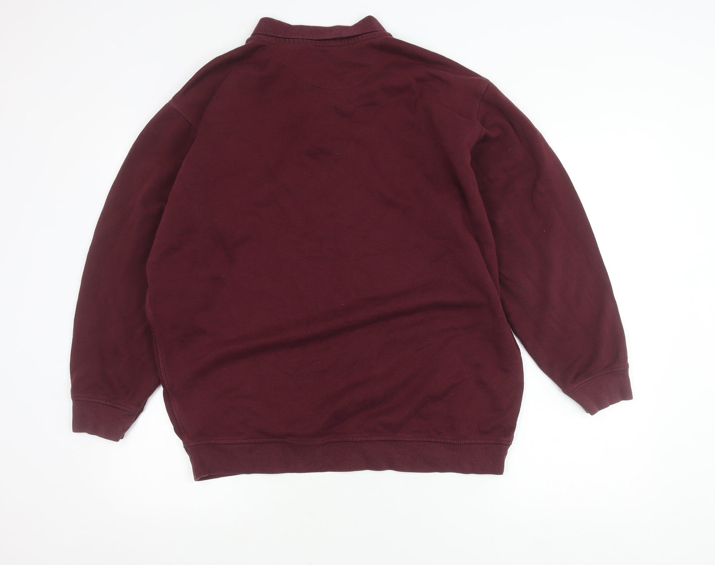 James Pringle Men’s Red XL Long Sleeve Polo Shirt Cotton Blend