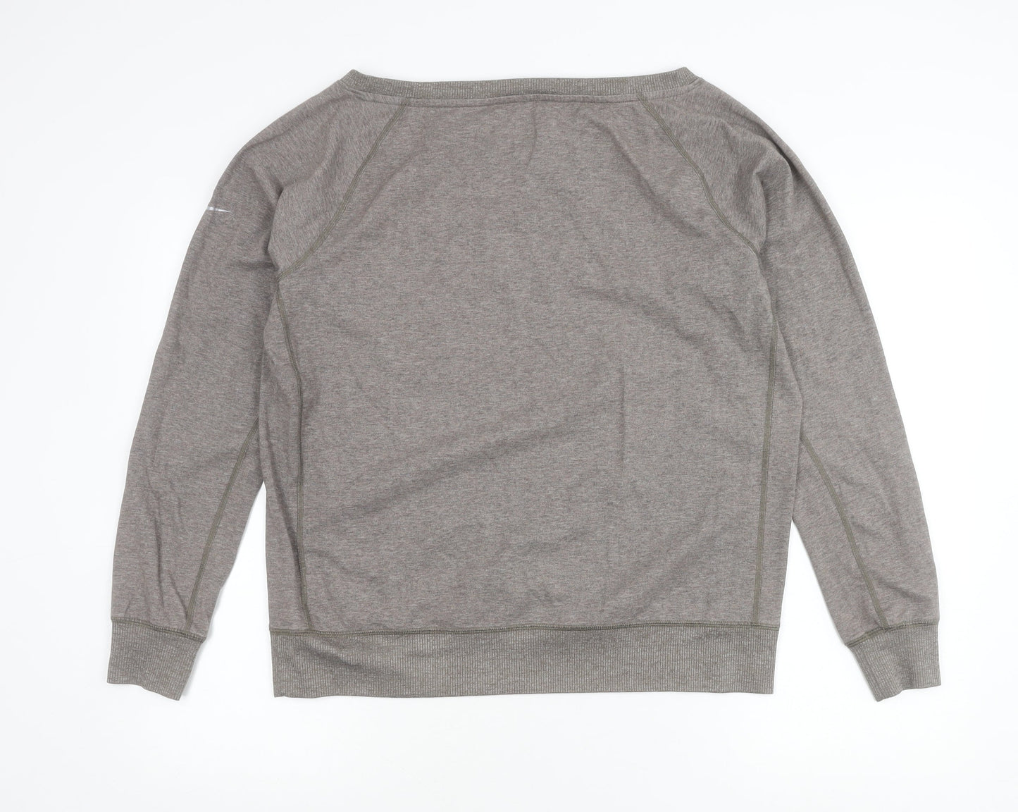 Nike Women’s Grey Dri-Fit Pullover Sweatshirt Size L Long Sleeve