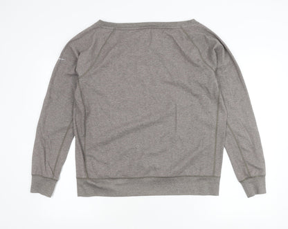 Nike Women’s Grey Dri-Fit Pullover Sweatshirt Size L Long Sleeve