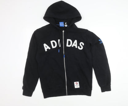 Adidas Men Black Small Full Zip Hoodie Jacket Team GB Olympic