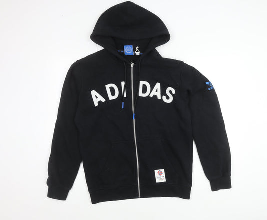 Adidas Men Black Small Full Zip Hoodie Jacket Team GB Olympic
