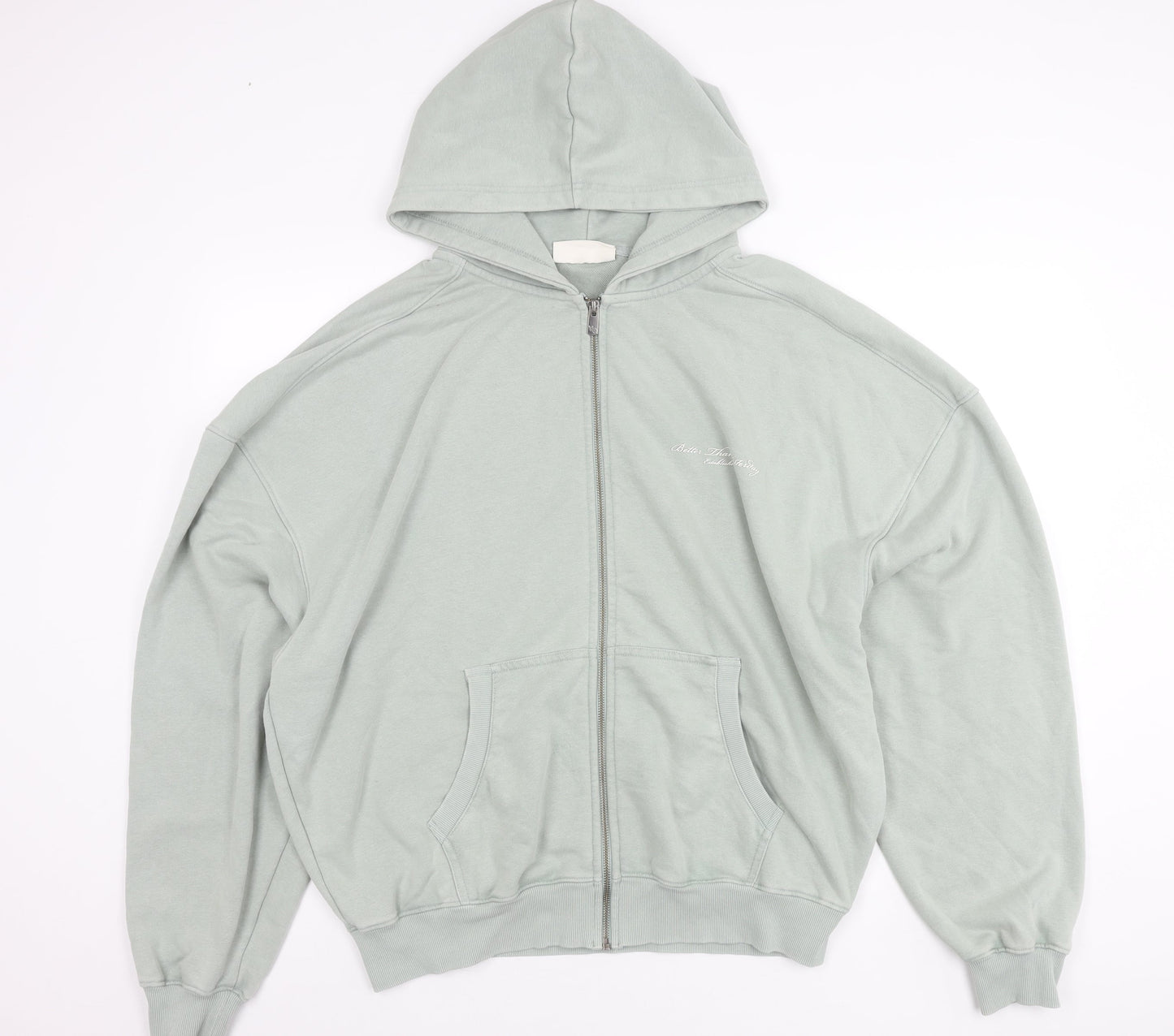 Vanquish Womens Green L Relaxed Fit Hooded Full Zip Jacket