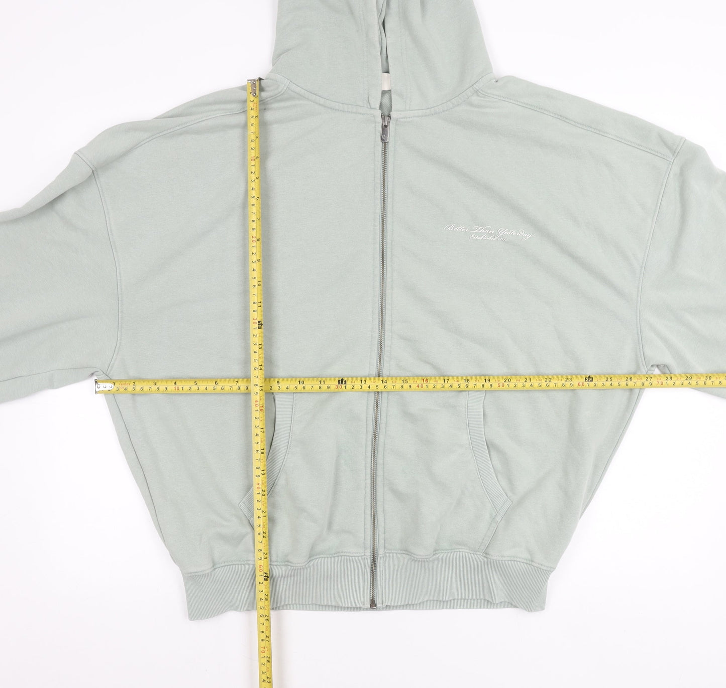 Vanquish Womens Green L Relaxed Fit Hooded Full Zip Jacket
