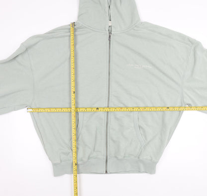 Vanquish Womens Green L Relaxed Fit Hooded Full Zip Jacket