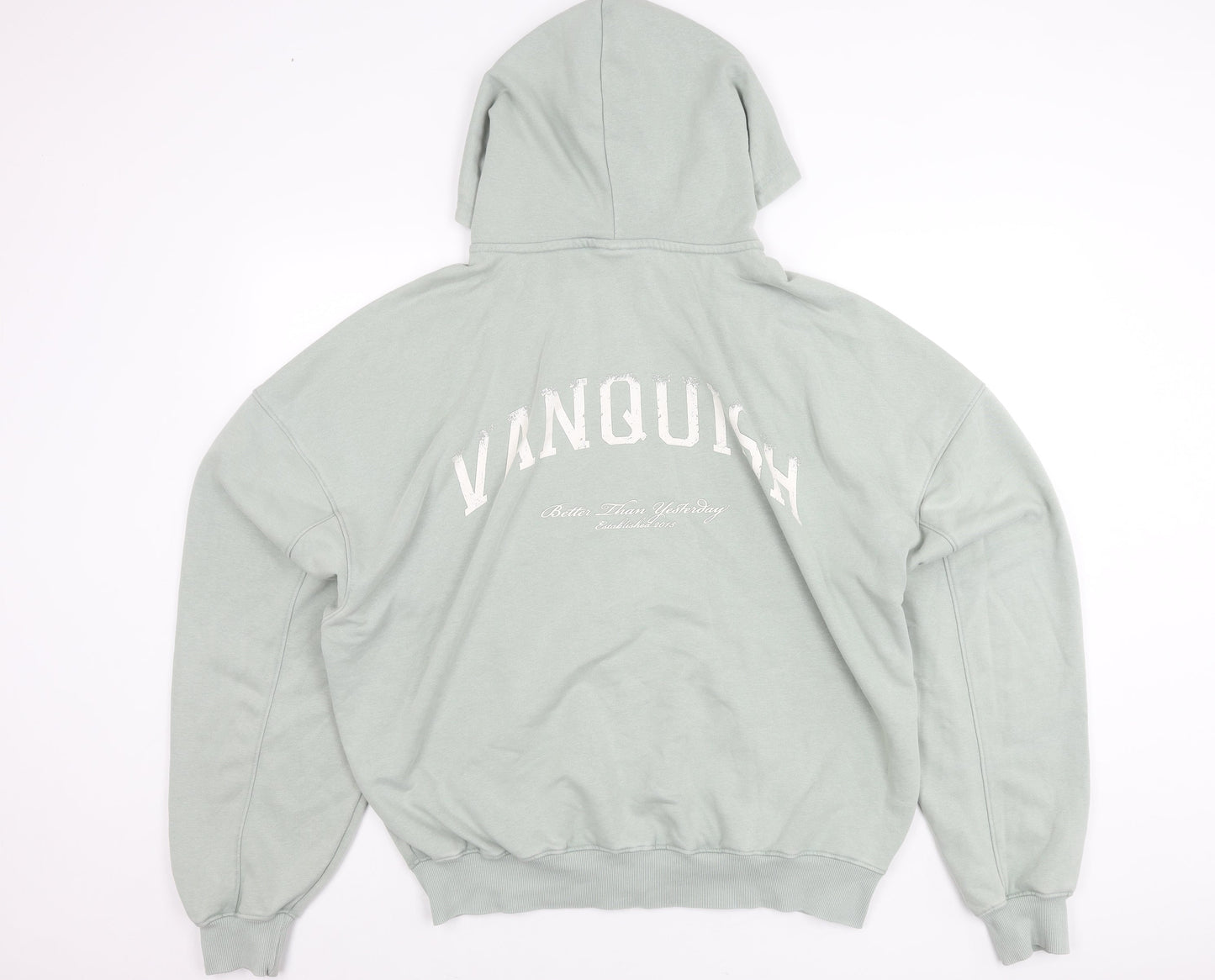 Vanquish Womens Green L Relaxed Fit Hooded Full Zip Jacket