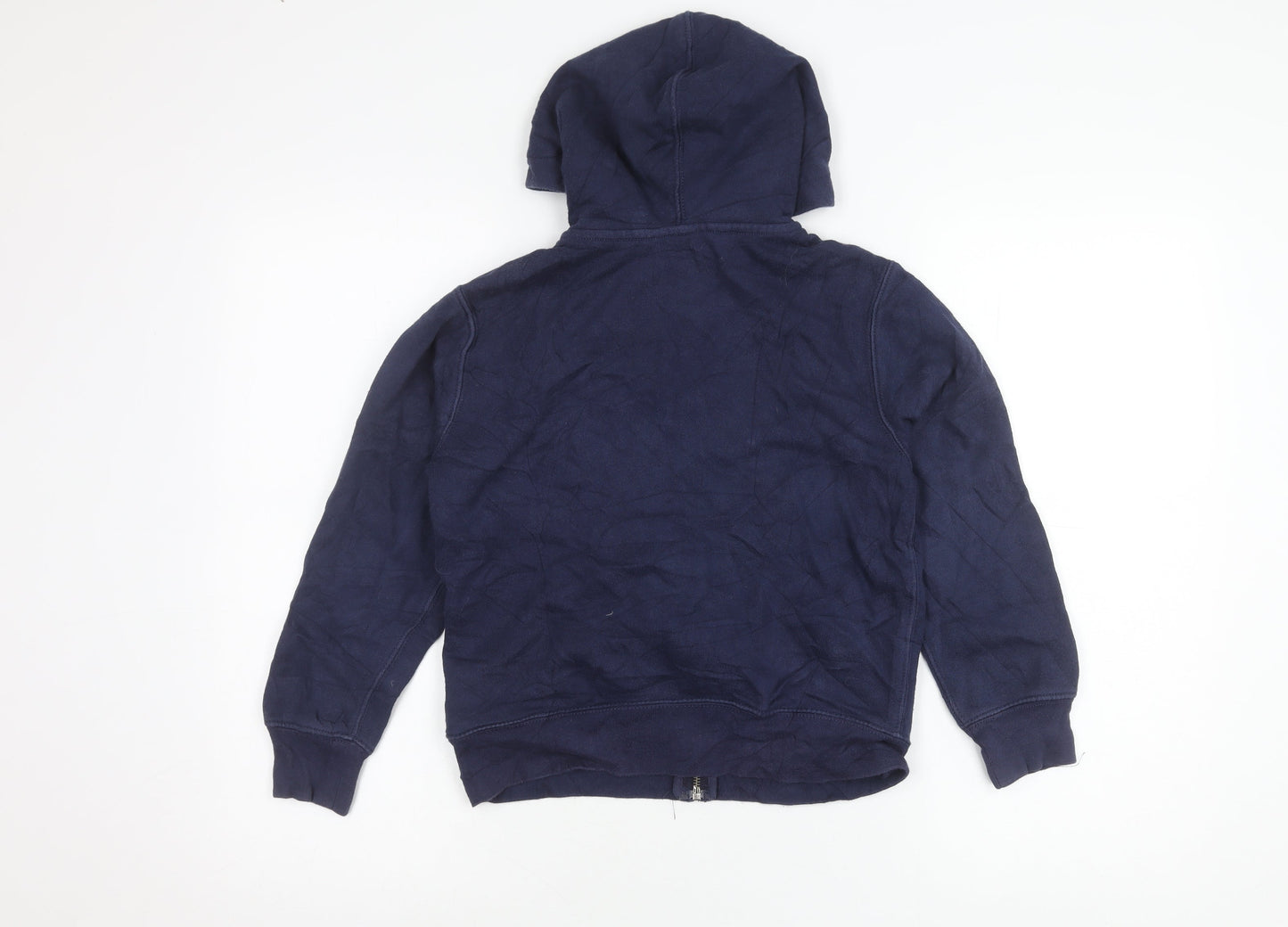 Ralph Lauren Boys Blue 8 Years Hooded Full Zip Jacket Cotton Blend