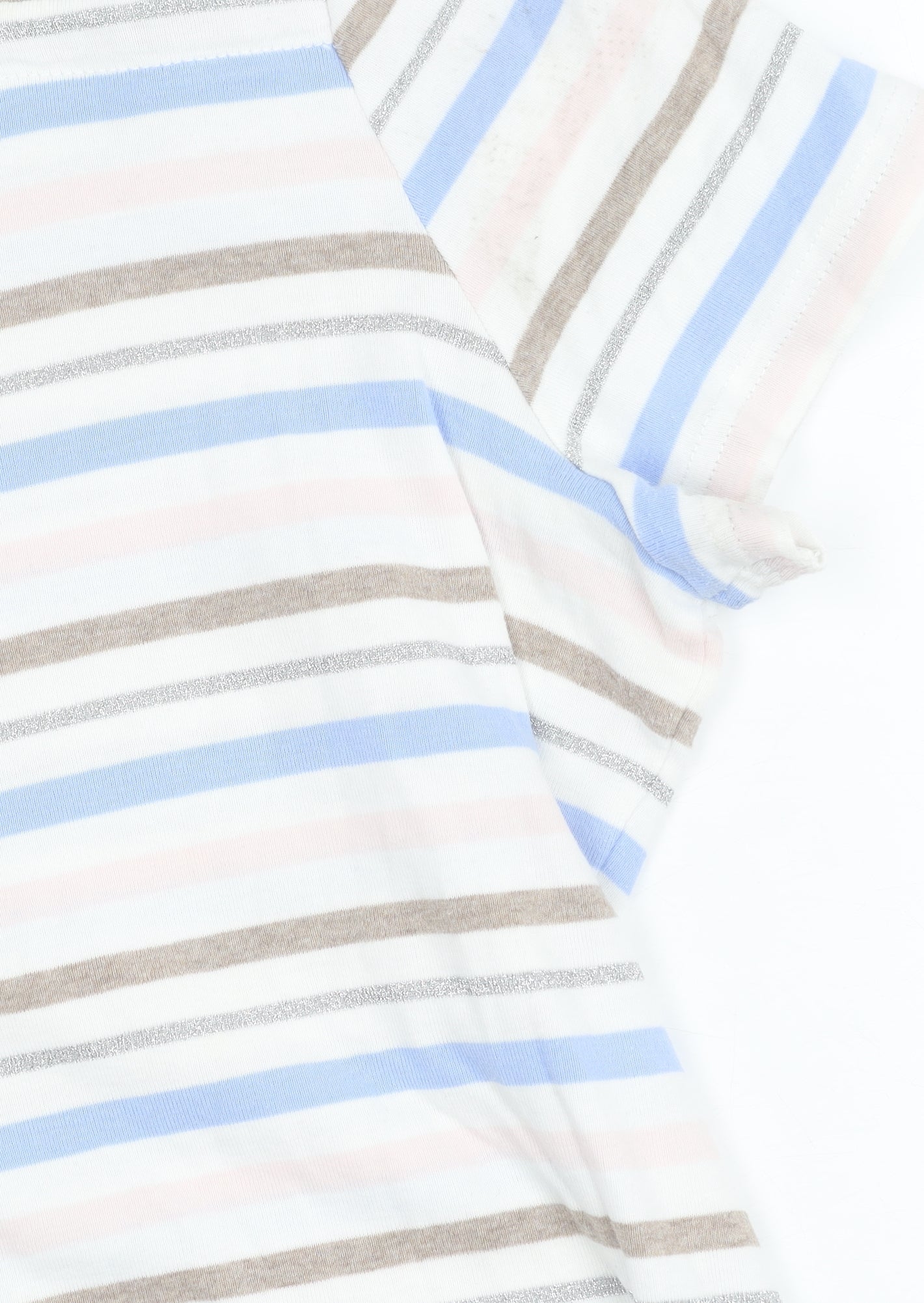 Maine New England Womens Multicolour Stripe T-Shirt Size 18