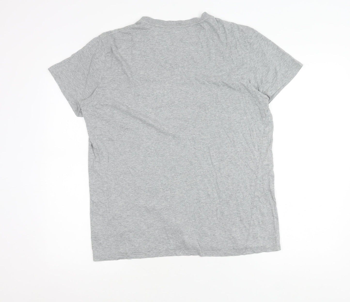 Gap Women’s Grey V-Neck Short Sleeve Cotton T-Shirt Size M