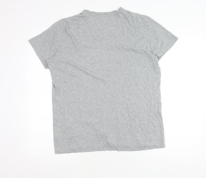 Gap Women’s Grey V-Neck Short Sleeve Cotton T-Shirt Size M