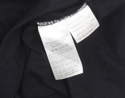 Paul Smith Men’s Black Organic Cotton Zebra Logo T-Shirt L