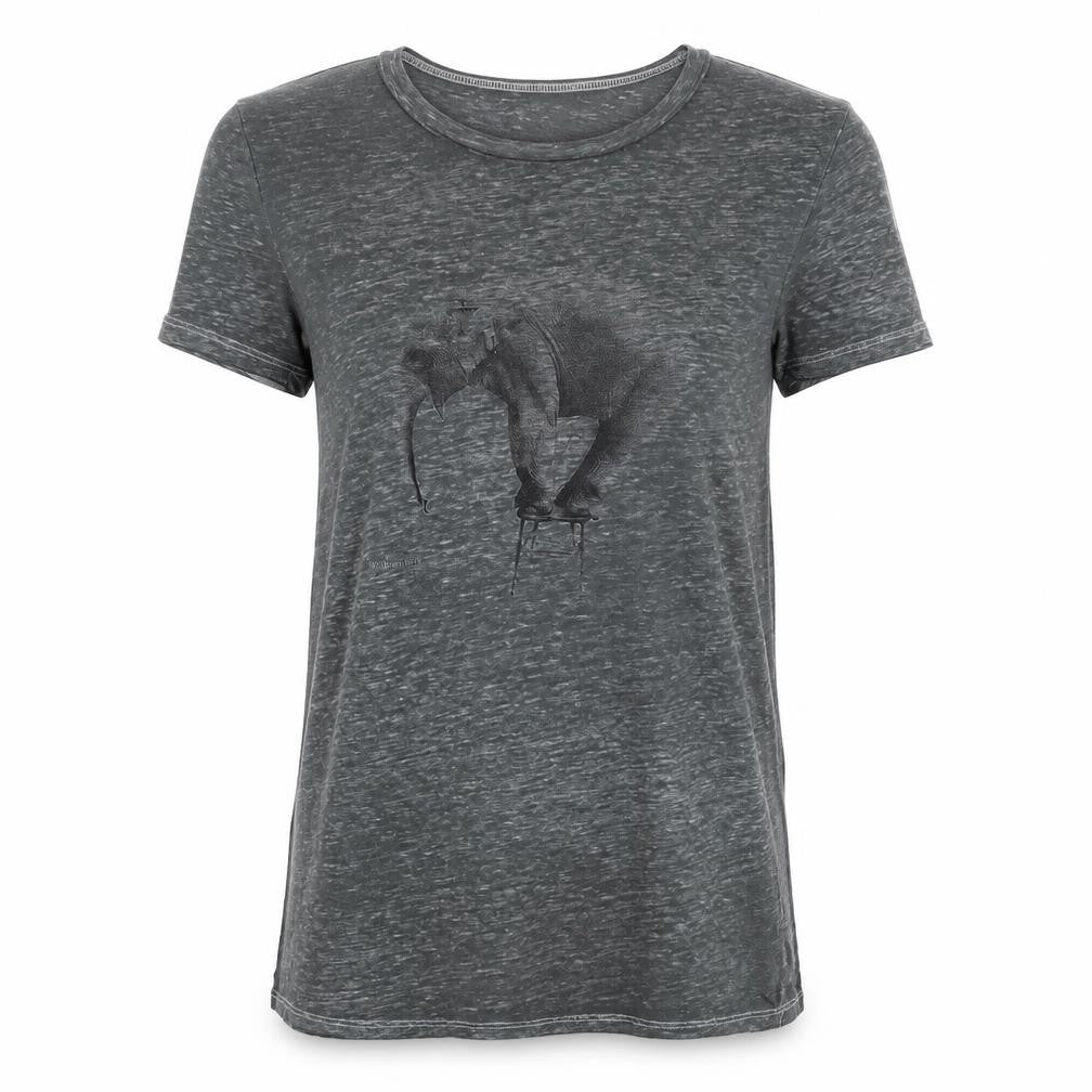 Womens UK Size S American Eagle Outfitters Grey Basic T-Shirt