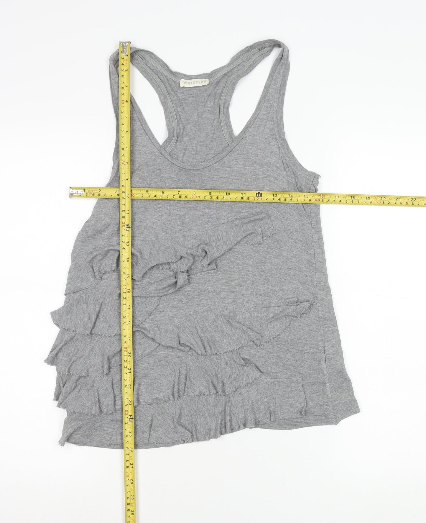 Womens UK Size S Whistles Grey Camisole Tank