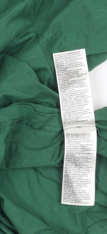 Womens UK Size S PUMA Green Cropped T-Shirt