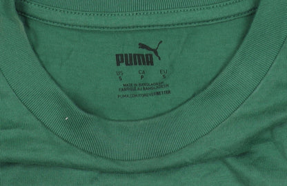 Womens UK Size S PUMA Green Cropped T-Shirt