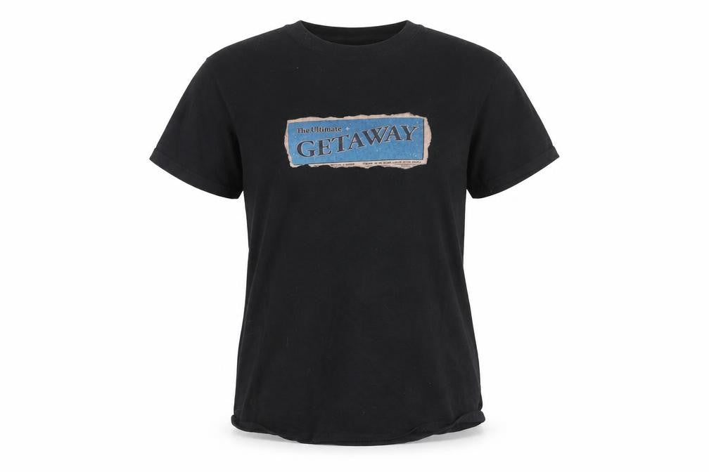 Womens UK Size XS Night Addict Black Basic T-Shirt