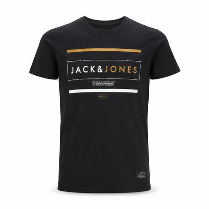 Mens UK Size S JACK & JONES Black  T-Shirt