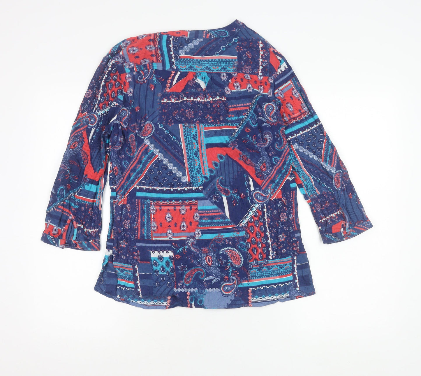 Womens UK Size 14 Isle Collection Multicoloured Tunic Blouse
