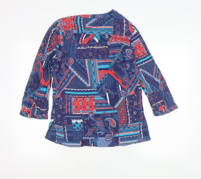 Womens UK Size 14 Isle Collection Multicoloured Tunic Blouse