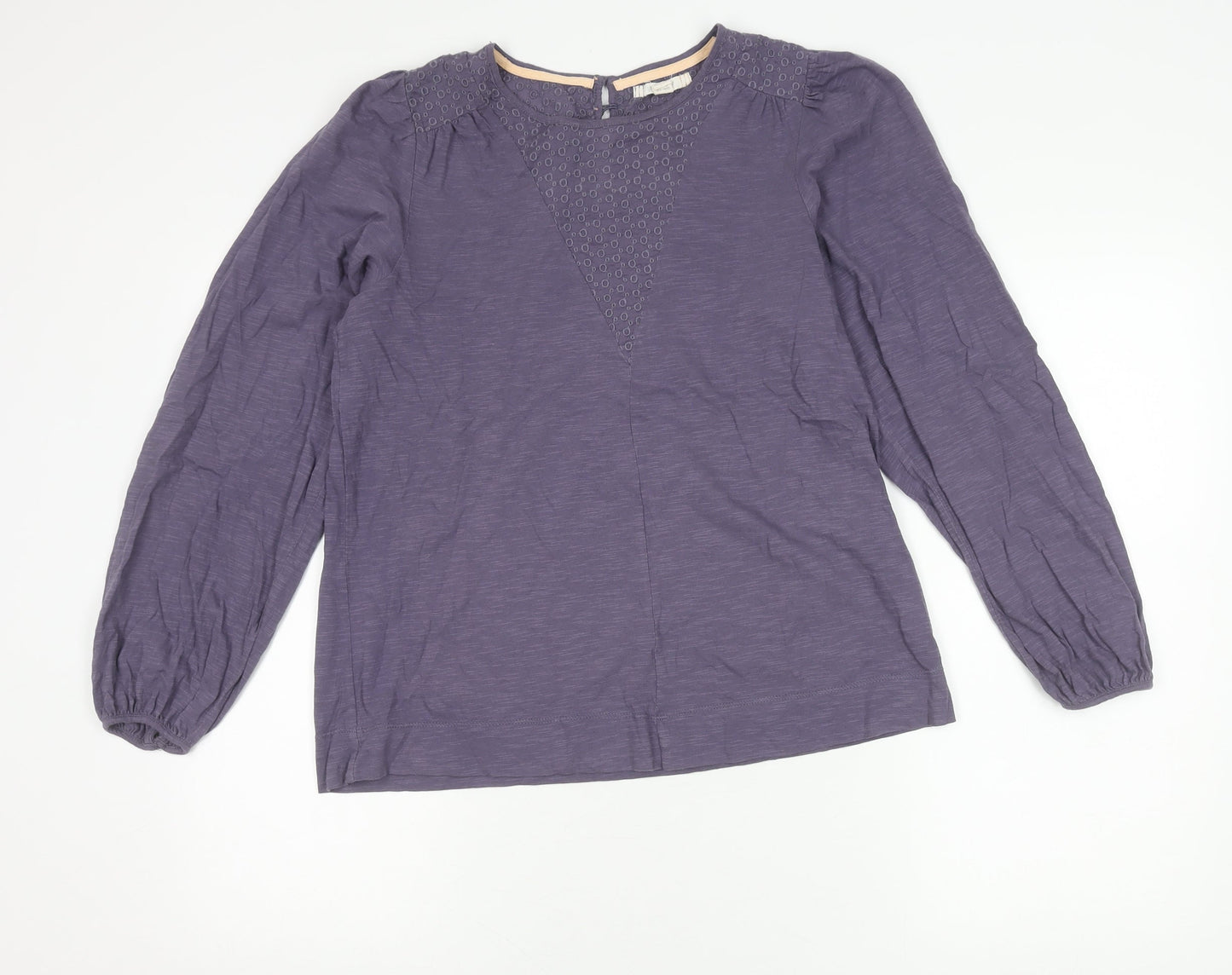 Womens UK Size 10 White Stuff Purple Tunic Blouse