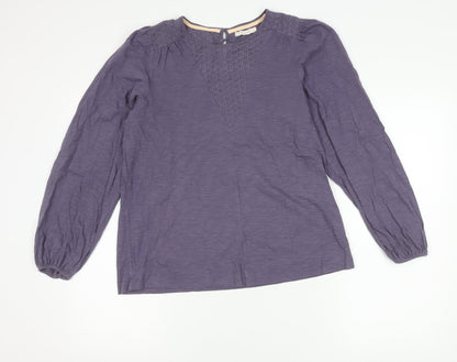 Womens UK Size 10 White Stuff Purple Tunic Blouse
