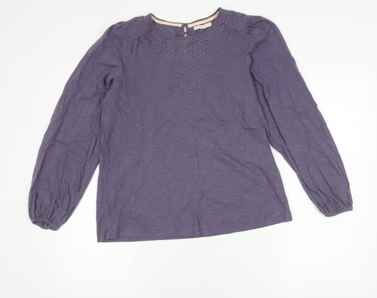 Womens UK Size 10 White Stuff Purple Tunic Blouse