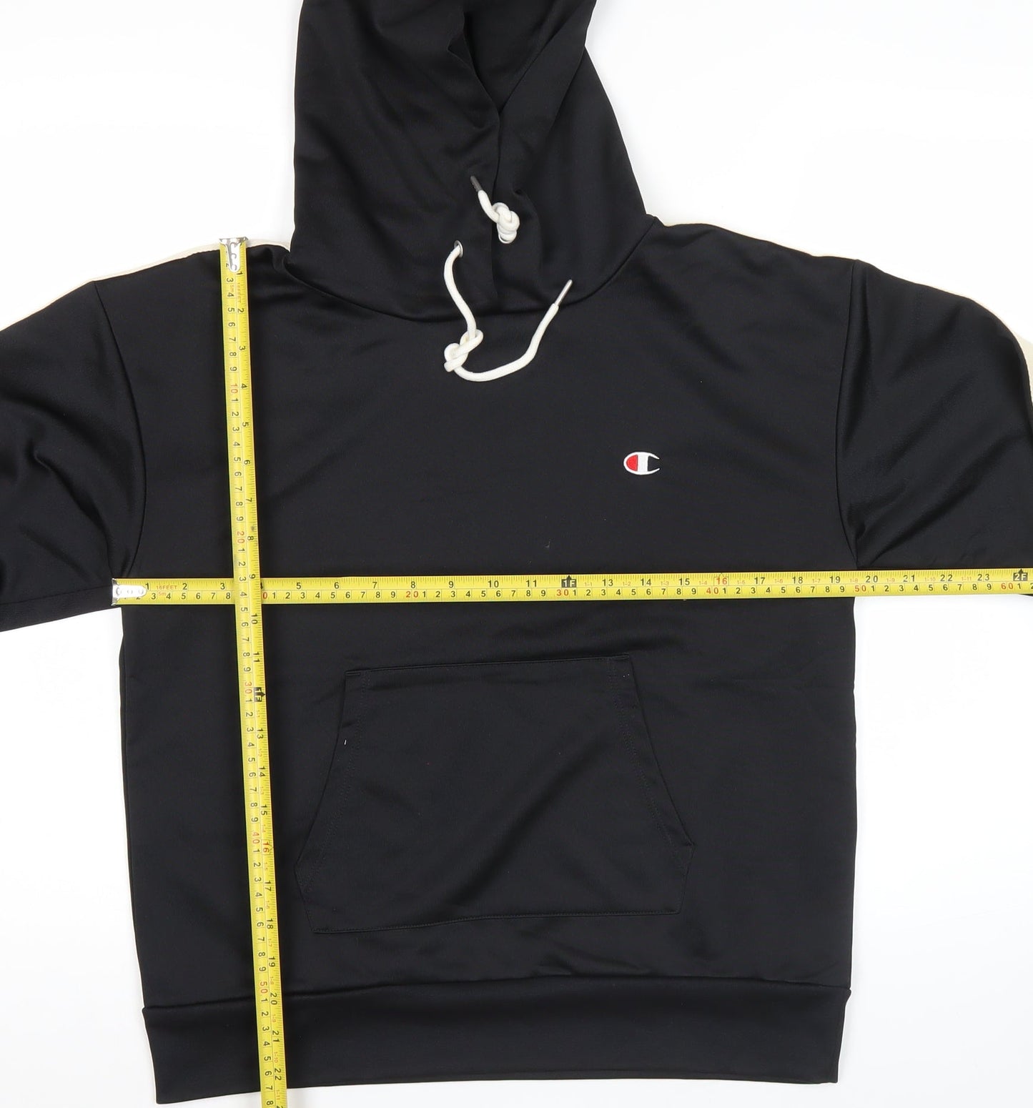 Champion Women's Black Pullover Hoodie L Logo Sportswear