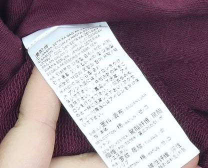 Puma Womens Purple Sweatshirt Size 12 Logo Pullover Crew Neck