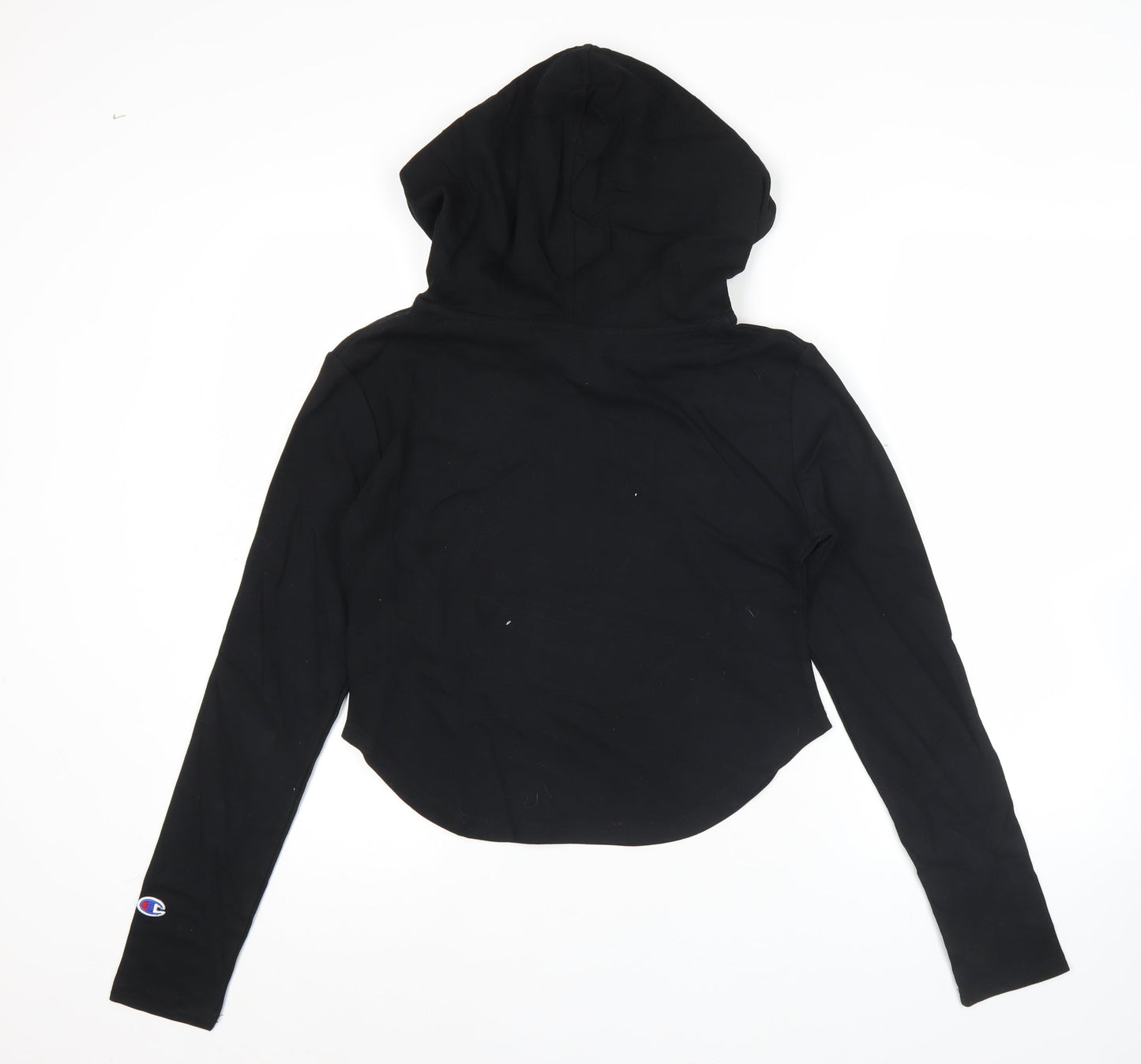 Champion Womens Black Large Hoodie Sweatshirt Long Sleeve Zip